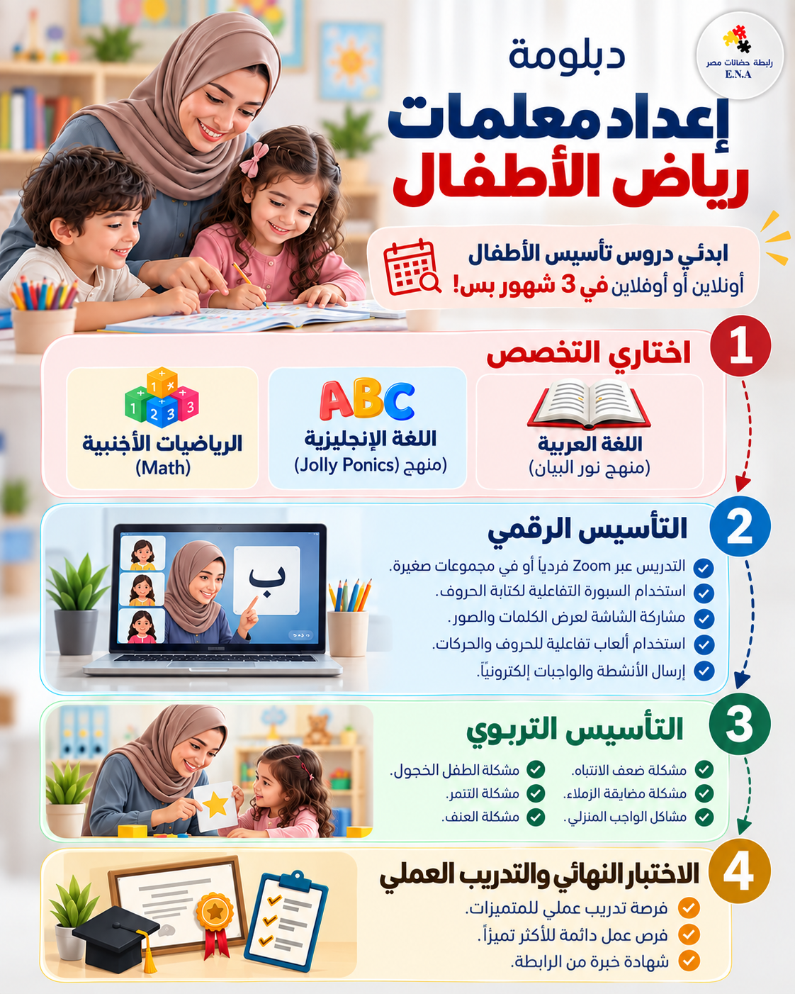 دبلومة إعداد معلمات رياض الأطفال